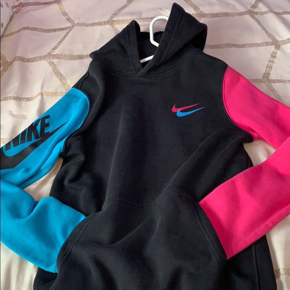 COPY - Cute pink and blue Nike hoodie! FOR ALL GE…